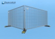 BAUZAUNWELT 10er Set 15,5 kg Mobilzaun engmaschig - Betonfuß und Verbinder