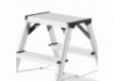 Hailo D60 StandardLine Doppelstufenleiter mit rutschsicheren geriffelten 2x5 Stufen