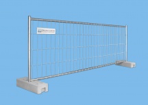 BAUZAUNWELT 11 kg 3,5 x 1,2 m Mobilzaun halbhoch - stabil - Draht 3,2 mm