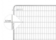 BAUZAUNWELT 15,5 kg 3,5 x 2,0 m Mobilzaun Round Top - Rundrahmen - extra stabil