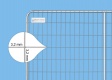 BAUZAUNWELT 15,5 kg 3,5 x 2,0 m Mobilzaun Round Top - Rundrahmen - extra stabil