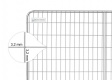 BAUZAUNWELT 15,5 kg 3,5 x 2,0 m Mobilzaun Round Top - Rundrahmen - extra stabil
