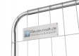 BAUZAUNWELT 15,5 kg 3,5 x 2,0 m Mobilzaun Round Top - Rundrahmen - extra stabil