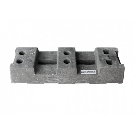 Bauzaunsockel PE 16 kg - nachhaltig produziert mit PE Recycling