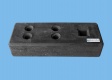 Bauzaun 10er Set 15,5 kg mit Rundrahmen - Betonfuß und Verbinder