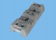 BAUZAUNWELT 10er Set 15,5 kg Mobilzaun engmaschig - Betonfuß und Verbinder