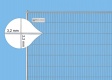 BAUZAUNWELT 10er Set 15,5 kg Mobilzaun engmaschig - Betonfuß und Verbinder