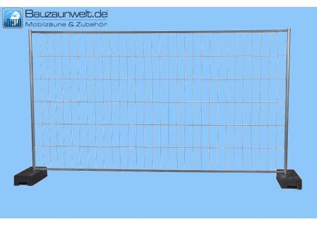 BAUZAUNWELT 12 kg 3,5 x 2,0 m Mobilzaun EUTOP Medium Profi - Rohr in Rohr gepresst