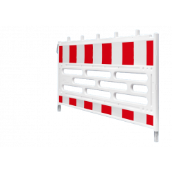Recinzione di protezione/anticaduta con perno, lamina RA1 bianca/rossa