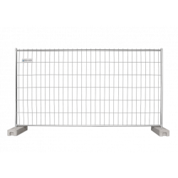 Bauzaun 13 kg EUTOP inkl. PE Fuß 16 kg und Verbinder 20er Set