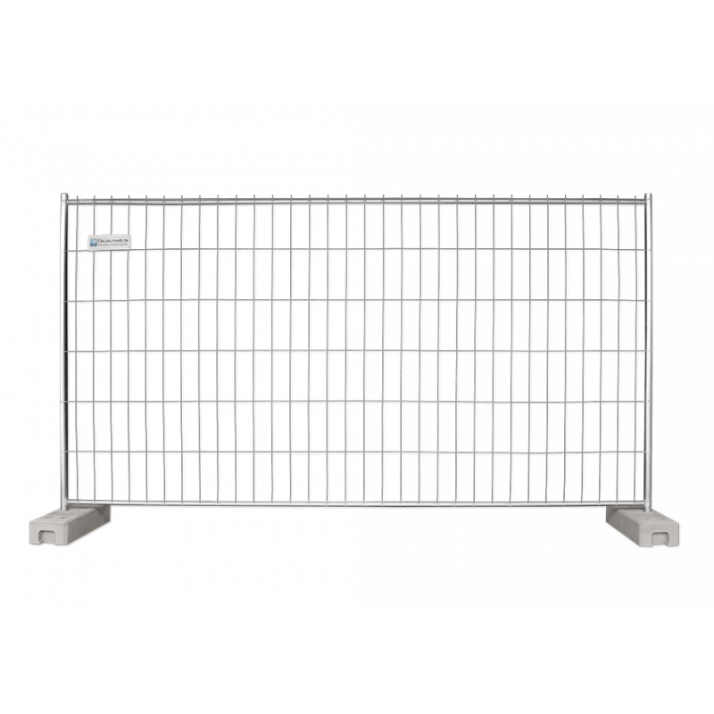 Bauzaun 13 kg EUTOP inkl. PE Fuß 16 kg und Verbinder 20er Set