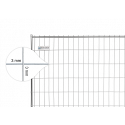Clôture de chantier EUTOP 13 kg avec base PE 16 kg et connecteurs (kit de 20 pièces)