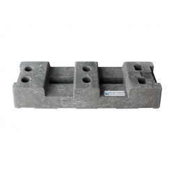 Bauzaun 14 kg EUTOP inkl. PE-Sockel 16 kg und Verbinder 20er Set