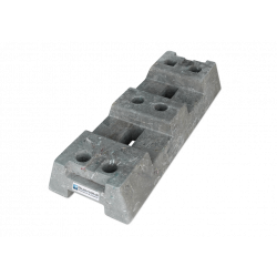 Clôture de chantier EUTOP 13 kg avec base PE 16 kg et connecteurs (kit de 20 pièces)