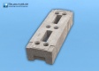 BAUZAUNWELT 35er Set 11 kg 3,5 x 1,2 m Mobilzaun - Betonfuß und Verbinder