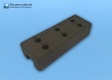 BAUZAUNWELT 35er Set 11 kg 3,5 x 1,2 m Mobilzaun - Betonfuß und Verbinder