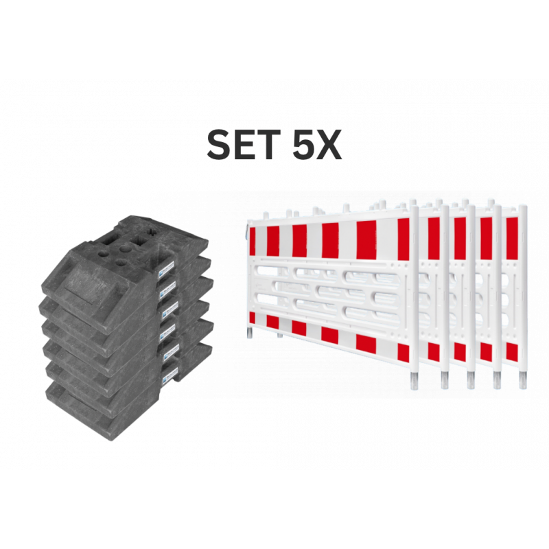 copy of 10er Set Schrankenzaun nach TL inkl. K1 Fussplatten