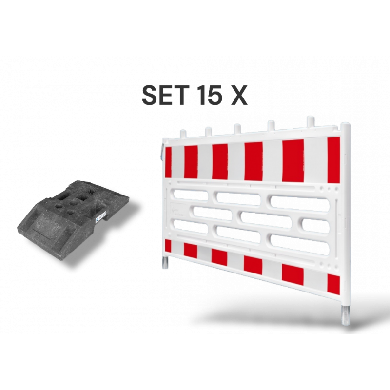 copy of 10er Set Schrankenzaun nach TL inkl. K1 Fussplatten