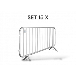 15er Absperrgitter Set Schweiz — 34m Mannheimer Gitter | Bauzaunwelt