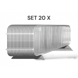 20er Absperrgitter Set Schweiz — 46m Mannheimer Gitter | Bauzaunwelt