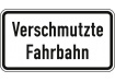 Verkehrszeichen Verschmutzte Fahrbahn