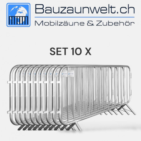 Set di 5 cancelli a sbarra - Mannheimer Gitter Economy 2,30 m - 10 kg - zincati