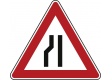 Einseitig verengte Fahrbahn links