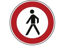 Verkehrszeichen Nr.: 259 Verbot für Fußgänger