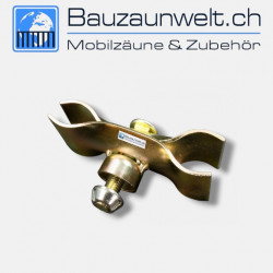 Bauzaun Sicherheitsschelle mit Kranz - Spezialnuss | Bauzaunwelt