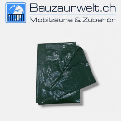 Bauzaun Sichtschutzplane grün - UV-beständig | Bauzaunwelt