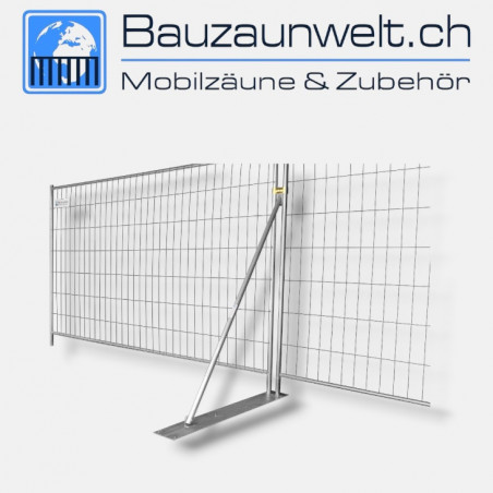 Bauszaunstützstrebe Spezial - Feuerverzinkt | Bauzaunwelt