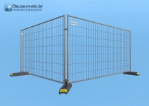 Bauzaun 10er Set 15 kg EUTOP Premium - Betonfuß und Verbinder