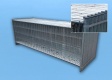 BAUZAUNWELT 10er Set 11 kg 3,5 x 1,2 m Mobilzaun - Betonfuß und Verbinder